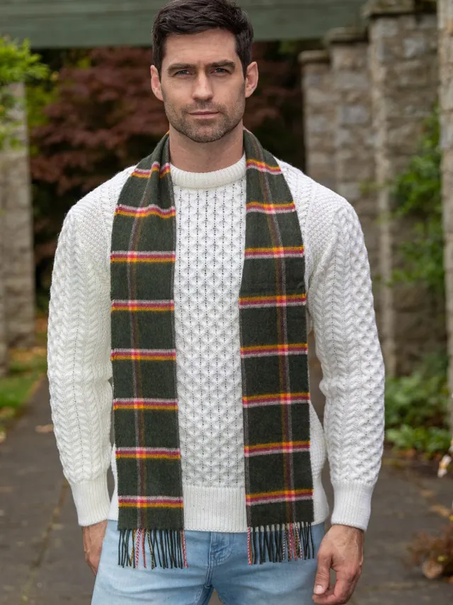 Mens Cashmere Scarves|Ladies Cashmere Scarves*Sweater Shop 100% Cashmere Scarf Green