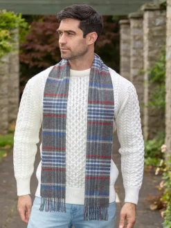 Mens Cashmere Scarves*Sweater Shop 100% Cashmere Scarf Grey