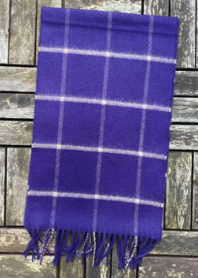 Mens Cashmere Scarves|Ladies Cashmere Scarves*Sweater Shop 100% Cashmere Scarf Purple