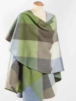 Womens Irish Knitwear|Ladies Aran Ponchos & Capes*Sweater Shop 100% Lambswool Cape - Sue 614