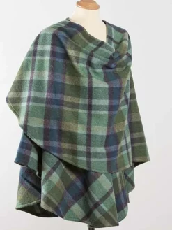 Womens Irish Knitwear|Ladies Aran Ponchos & Capes*Sweater Shop 100% Lambswool Cape - Sue 624