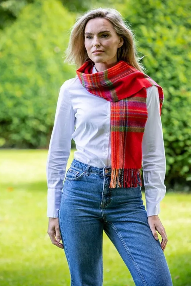 Ladies Lambswool Scarves*Sweater Shop 100% lambswool Red, Green & Blue 207