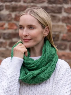Ladies Merino Wool Scarves|Ladies Aran Scarves*Sweater Shop 100% Merino Wool Infinity Snood Kiwi
