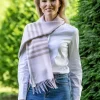 Ladies Wool Cashmere Scarves*Sweater Shop 100% Merino Wool Scarf Delicate Pink