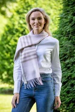 Ladies Wool Cashmere Scarves*Sweater Shop 100% Merino Wool Scarf Delicate Pink