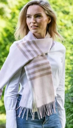 Ladies Wool Cashmere Scarves*Sweater Shop 100% Merino Wool Scarf Delicate Pink