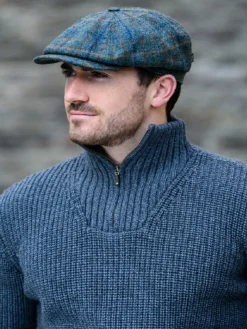 Aran Wool Hats|Mens Caps*Sweater Shop 8 Piece Driving Cap Col: 782