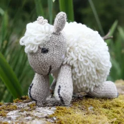 Sheep Toys And Gifts*Sweater Shop Aran Hand Knit Sheep Teddy R457