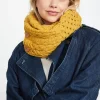 Ladies Aran Scarves*Sweater Shop Aran Infinity Snood Yellow