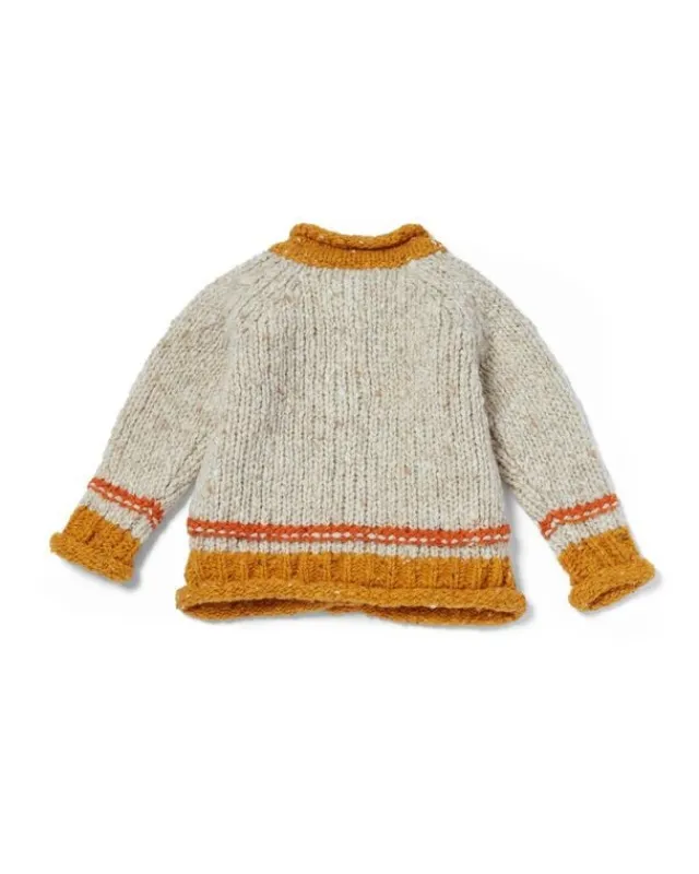 Baby & Toddler Sweaters|Kids Aran Sweaters*Sweater Shop Baby Roll Neck Cardigan Natural Mustard