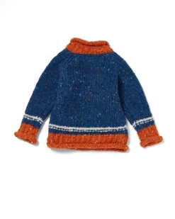 Baby & Toddler Sweaters|Kids Aran Sweaters*Sweater Shop Baby Roll Neck Crew Neck Sweater Blue