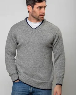Cashmere And Merino Sweaters|Mens Knitwear*Sweater Shop Cashmere Mix V Neck Sweater