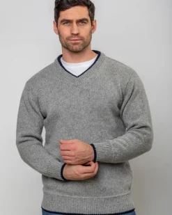 Cashmere And Merino Sweaters|Mens Knitwear*Sweater Shop Cashmere Mix V Neck Sweater