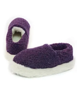 Wool Slippers|Slippers*Sweater Shop Dark Purple Wool Slippers