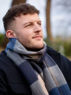 Mens Merino Wool Scarves*Sweater Shop Extra Fine Merino Wool Scarf 133