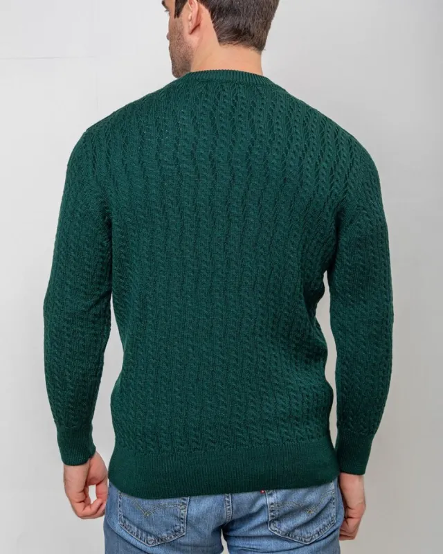 Cashmere And Merino Sweaters|Mens Knitwear*Sweater Shop Extra Fine Merino Wool v Neck Sweater Forest Green