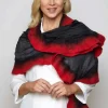 Ladies Felt Scarves|Designer Knitwear*Sweater Shop Felt Merino Wool & Silk Scarf