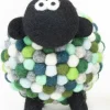 Sheep Toys And Gifts*Sweater Shop Felt Sheep Collectible Green - Large