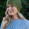 Aran Wool Hats|Ladies Hats*Sweater Shop Handmade in Ireland - Super Soft Merino Wool Hat Green