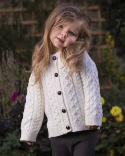 Childrens' Aran Cardigans*Sweater Shop Kids Aran Cardigan Natural