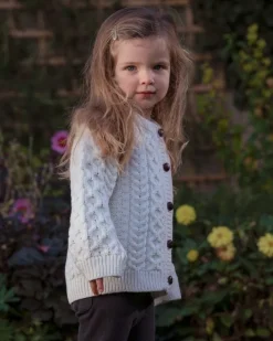 Childrens' Aran Cardigans*Sweater Shop Kids Aran Cardigan Natural