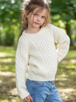 Baby & Toddler Sweaters|Kids Aran Sweaters*Sweater Shop Kids Aran Sweater Merino Wool - Natural