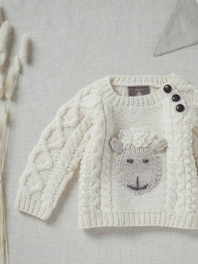 Sheep Toys And Gifts|Kids Hand-Knit Sweaters And Cardigans*Sweater Shop Kids Handknit Merino Sweater Made in Ireland