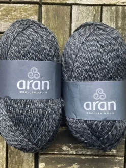 Packs Of Irish Wool*Sweater Shop 1Kilo Merino Wool Charcoal Marl 070