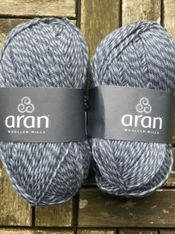 Packs Of Irish Wool*Sweater Shop 1Kilo Merino Wool Denim Marl 206
