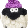 Sheep Toys And Gifts*Sweater Shop Knitted Sheep with Bobble Hat Lilac - Medium