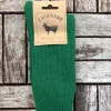 Wool Slippers|Aran Wool Socks*Sweater Shop Luxury Ladies Cashmere Blend Socks - Green (Size 35-39)