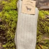 Wool Slippers|Aran Wool Socks*Sweater Shop Luxury Mens Cashmere Socks - Beige (Size 40-45)