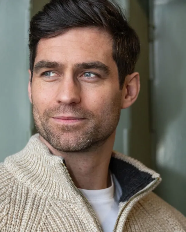 Mens Fisherman Sweaters*Sweater Shop Men's half zip ribbed sweater Camel