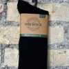 Aran Wool Socks*Sweater Shop Mens Merino Wool Socks Black