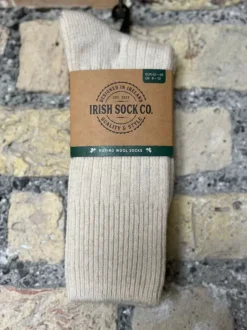 Aran Wool Socks*Sweater Shop Mens Merino Wool Socks Natural