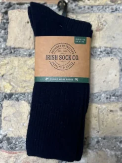 Aran Wool Socks*Sweater Shop Mens Merino Wool Socks Navy