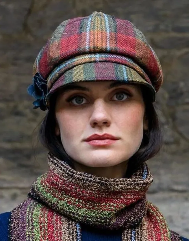 Ladies Hats*Sweater Shop Newsboy Cap Autumn check col.321