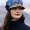 Aran Wool Hats|Ladies Hats*Sweater Shop Newsboy Cap Herringbone col.736