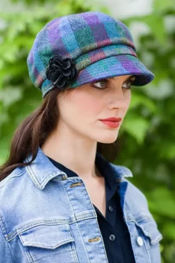 Aran Wool Hats|Ladies Hats*Sweater Shop Newsboy Cap Herringbone col.736