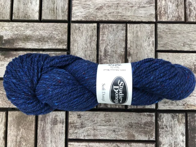 Packs Of Irish Wool*Sweater Shop Soft Donegal Knitting Wool Royal Blue 100g