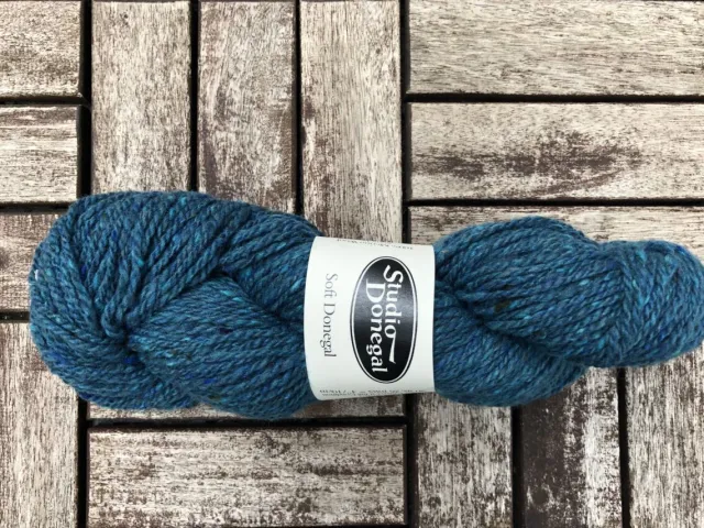 Packs Of Irish Wool*Sweater Shop Soft Donegal Knitting Wool Teal 100g
