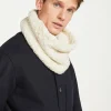 Mens Aran Scarves*Sweater Shop Super Soft Aran Snood Natural