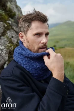 Ladies Merino Wool Scarves|Ladies Aran Scarves*Sweater Shop Super Soft Aran Snood Royal Blue B859