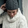 Aran Wool Hats|Ladies Hats*Sweater Shop Super Soft Merino Wool Hat with Bobble