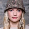 Ladies Hats*Sweater Shop Tweed Flapper Cap Col. 391