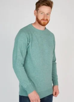 Cashmere And Merino Sweaters|Mens Knitwear*Sweater Shop Wool and Cashmere Crew Neck Lochlevin