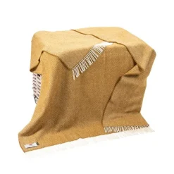 Cashmere & Merino Throws*Sweater Shop Wool and Cashmere Herringbone Throw Col: 1427