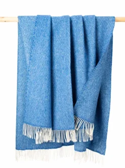 Cashmere & Merino Throws*Sweater Shop Wool and Cashmere Herringbone Throw Col.1434