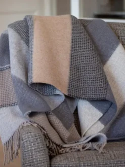 Cashmere & Merino Throws*Sweater Shop Wool and Cashmere Throw Col.1490
